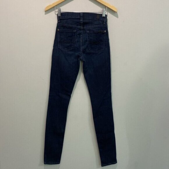 7 For All Mankind Jeans Gwenevere high waisted dark blue Jeans Size 25 - Picture 7 of 13